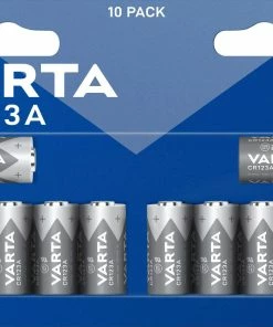 VARTA Pile CR123A 10 Pièces - Piles Alcalines