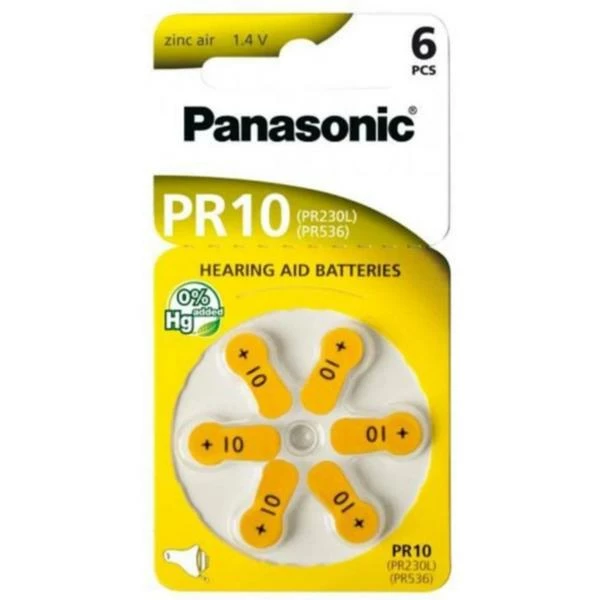 Panasonic Zinc-Air 60x PR10 - Piles Alcalines 1 Panasonic Zinc-Air 60x PR10 - Piles Alcalines