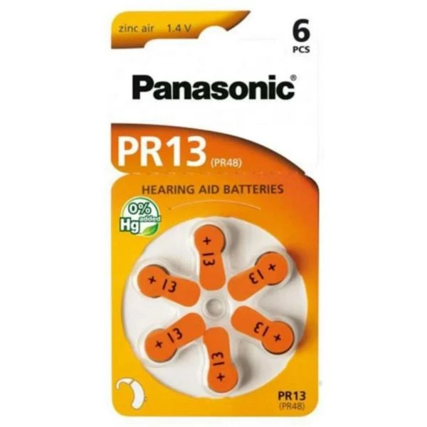 Panasonic Zinc-Air 60x PR13 - Piles Alcalines 1 Panasonic Zinc-Air 60x PR13 - Piles Alcalines