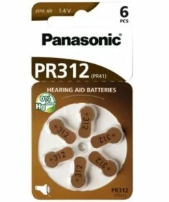 Panasonic Zinc-Air 60x PR312 - Piles Alcalines