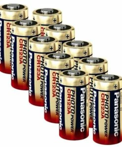 Panasonic 10x CR123 - Piles Alcalines