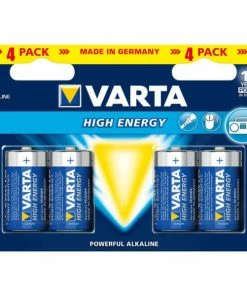 VARTA Batteries High Energy / C / LR14 4 Pièces - Piles Alcalines