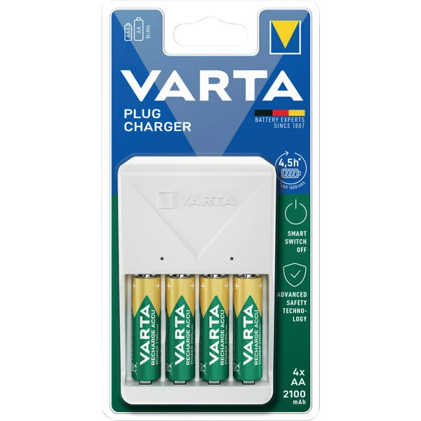 VARTA Plug Charger 2x AA 2100 MAh - Accus Et Chargeurs 1 VARTA Plug Charger 2x AA 2100 MAh - Accus Et Chargeurs