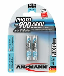 Ansmann Batterie 2x AAA Typ 900 800 MAh Pour Les Appareils Photo Numériques, Etc. - Accus Et Chargeurs