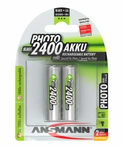 Ansmann Batterie 2x AA 2400 MAh Pour Les Appareils Photo Numériques, Les Flashes, Etc. - Accus Et Chargeurs