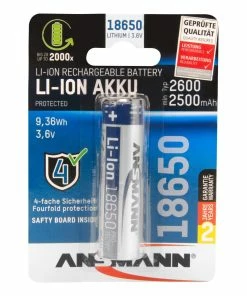 Ansmann Batterie 18650 Typ 2600 2500 MAh - Accus Et Chargeurs