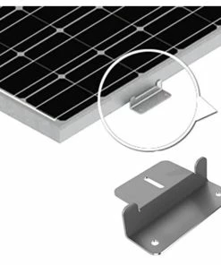Autosolar Matériel De Fixation Support De Montage En Z 4 Pièces Avec Vis - Accessoires D'énergie Solaire -Solar panels shop 1234041 3 5