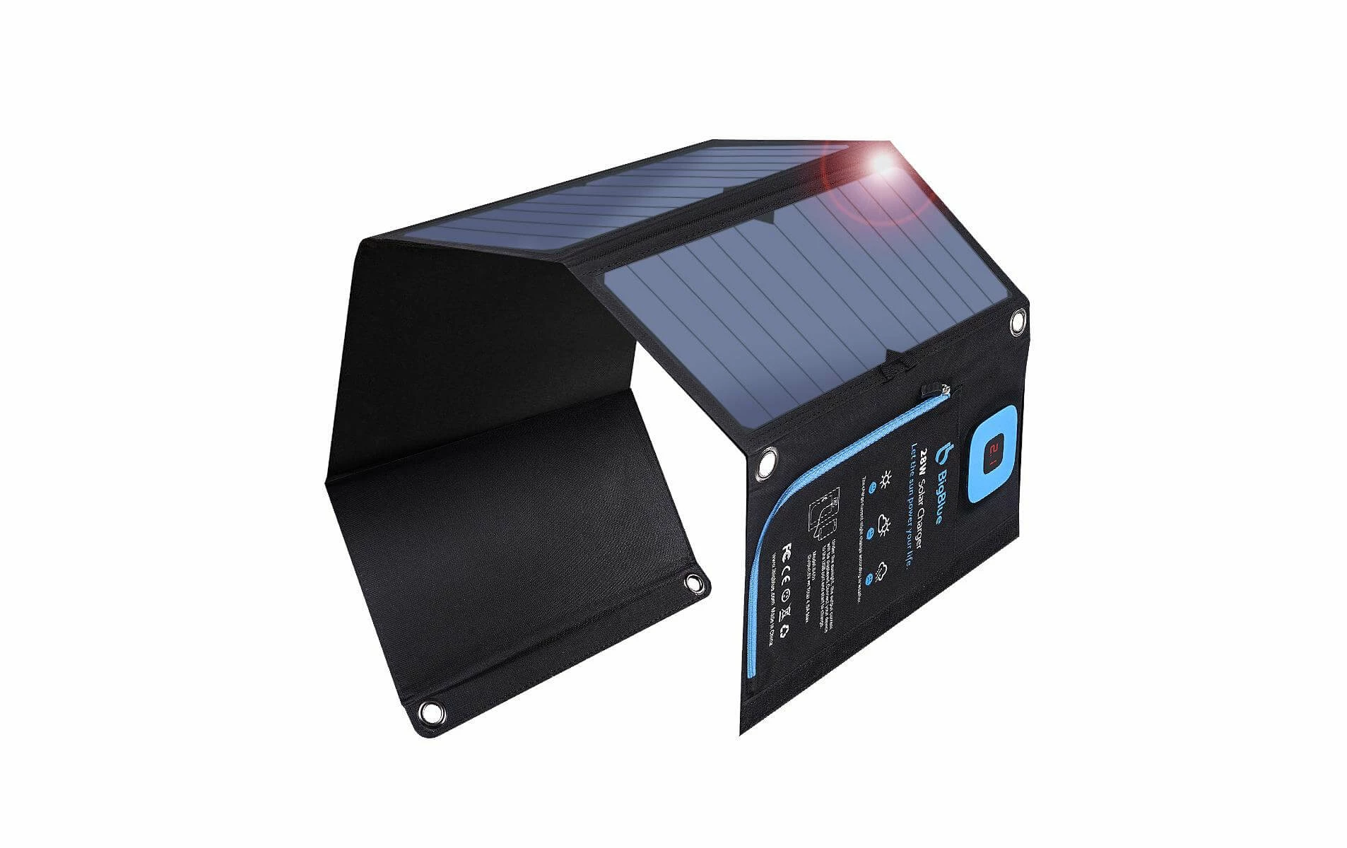 BigBlue Chargeur Solaire B401E 28 W, USB - Modules Solaires 1 BigBlue Chargeur Solaire B401E 28 W, USB - Modules Solaires