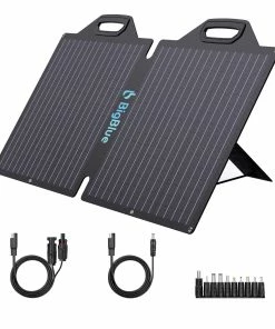 BigBlue Panneau Solaire B418 100 W, Compatible MC4, Kit 10 En 1 - Modules Solaires