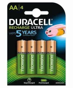 DURACELL Pile Rechargeable AA 2400 MAh 4 Pièce/s - Piles Alcalines
