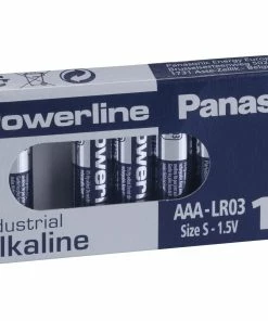 Panasonic Pile Alkaline Powerline Industrial AAA 10 Pièce/s - Piles Alcalines