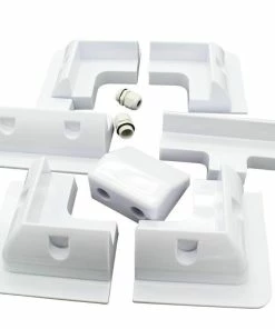 Swaytronic Kits De Montage Système Solaire ABS, Blanc, 7 Pièces - Accessoires D'énergie Solaire