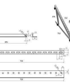 Swaytronic Kits De Montage Système Solaire, 28 Pouces - Accessoires D'énergie Solaire