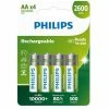Philips Batterie Akku Rechargeable AA 4 Pièce/s - Accus Et Chargeurs