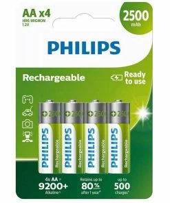 Philips Batterie Batterie Rechargeable AA 4 Pièce/s - Accus Et Chargeurs