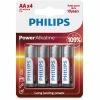 Philips Pile Pile Power Alkaline AA 4 Pièce/s - Piles Alcalines