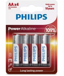 Philips Pile Pile Power Alkaline AA 4 Pièce/s - Piles Alcalines