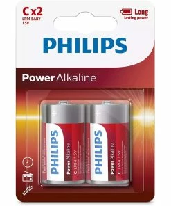 Philips Pile Power Alkaline C / LR14 2 Pièce/s - Piles Alcalines