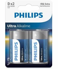 Philips Pile Pile Ultra Alkaline D 2 Pièce/s - Piles Alcalines