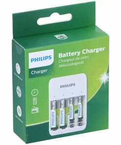 Philips Chargeur Pour Piles AA/AAA Piles 2xAA/2xAAA Incluses - Accus Et Chargeurs