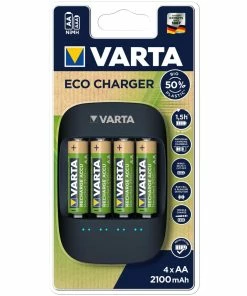 VARTA Chargeur Eco Charger Inkl. 4xAA - Accus Et Chargeurs