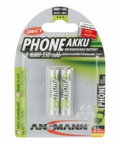Ansmann Accumulateur 2x AAA 550 MAh Pour Téléphones DECT - Accus Et Chargeurs