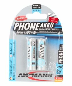 Ansmann Batterie 2x AA 1300 MAh Pour Téléphones DECT - Accus Et Chargeurs