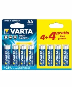 VARTA High Energy 4+4 AA - Piles Alcalines