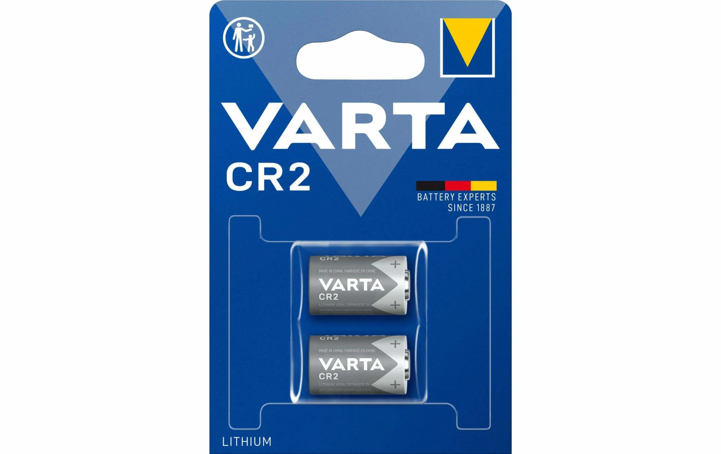 VARTA Pile Lithium CR2 2 Pièce/s - Piles Alcalines 1 VARTA Pile Lithium CR2 2 Pièce/s - Piles Alcalines