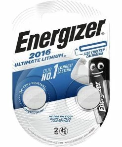Energizer Pile Bouton CR 2016 Ultimate Lithium 2 Pièces - Piles Alcalines